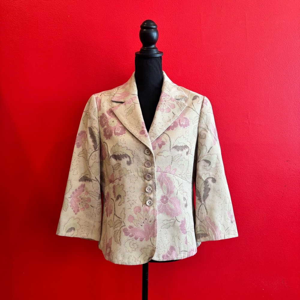 Liz Claiborne Emma & James Tapestry-Style Embroidered Jacket